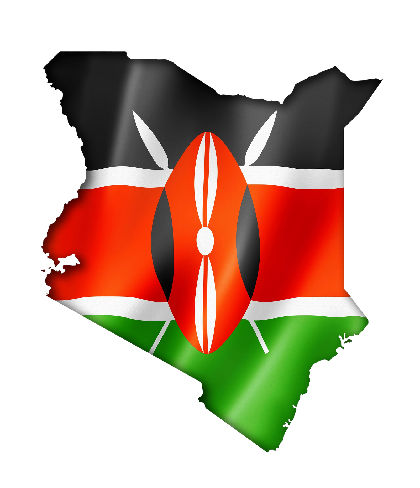 Kenya Flag Map